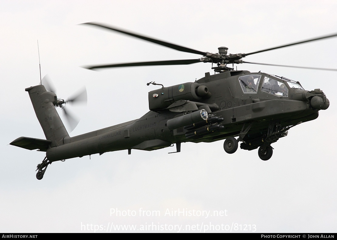 Aircraft Photo of Q-14 | Boeing AH-64D Apache Longbow | Netherlands - Air Force | AirHistory.net #81213