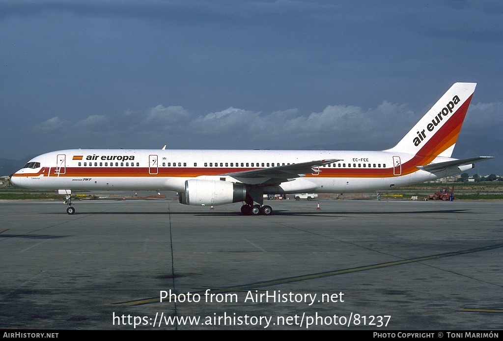 Aircraft Photo of EC-FEE | Boeing 757-236 | Air Europa | AirHistory.net #81237