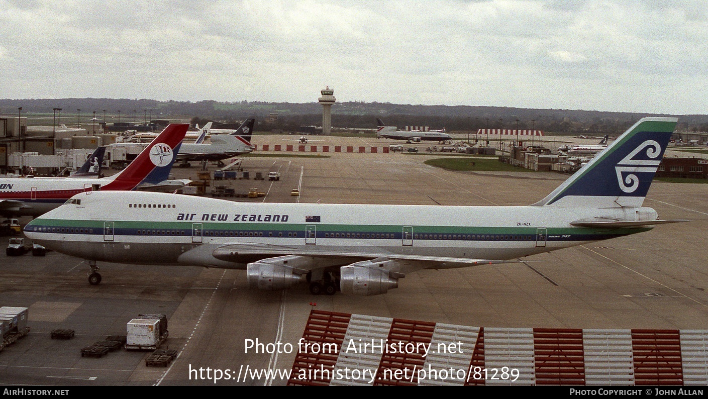 Aircraft Photo of ZK-NZX | Boeing 747-219B | Air New Zealand | AirHistory.net #81289