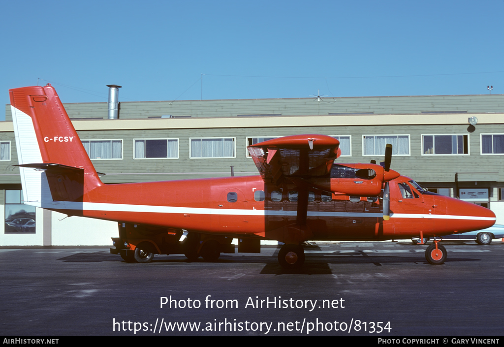 Aircraft Photo of C-FCSY | De Havilland Canada DHC-6-300 Twin Otter | Transport Canada | AirHistory.net #81354