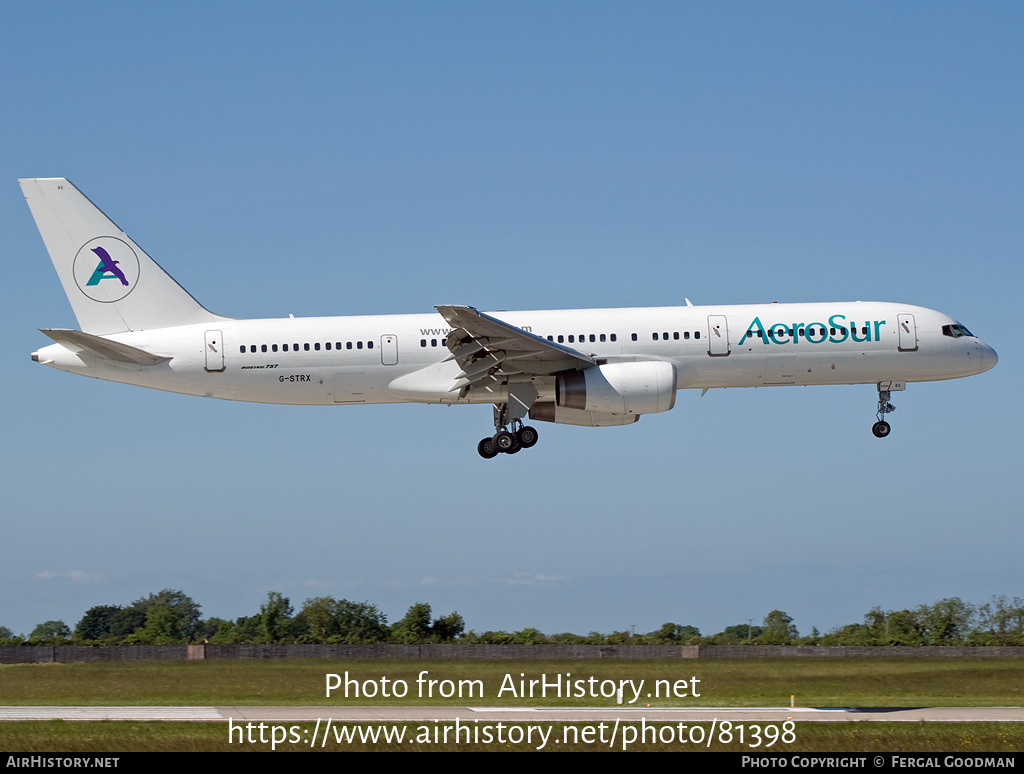 Aircraft Photo of G-STRX | Boeing 757-2Q8 | AeroSur | AirHistory.net #81398