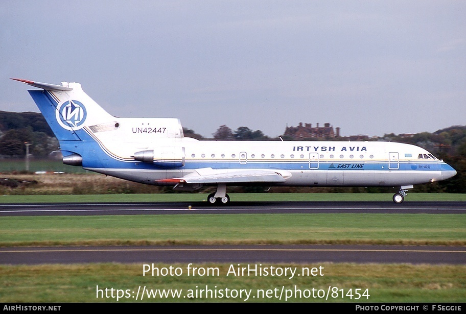 Aircraft Photo of UN-42447 | Yakovlev Yak-42D | Irtysh Avia | AirHistory.net #81454