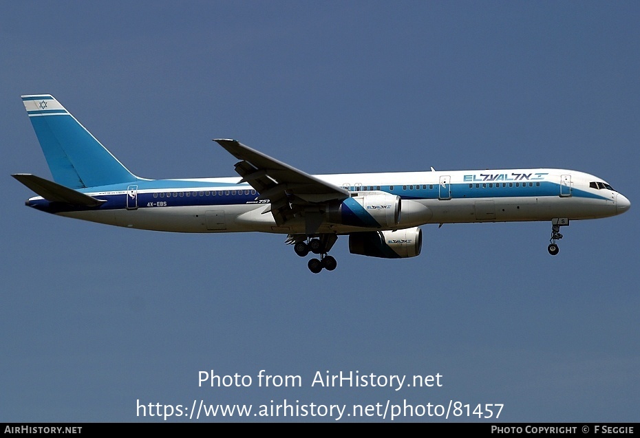 Aircraft Photo of 4X-EBS | Boeing 757-258 | El Al Israel Airlines | AirHistory.net #81457