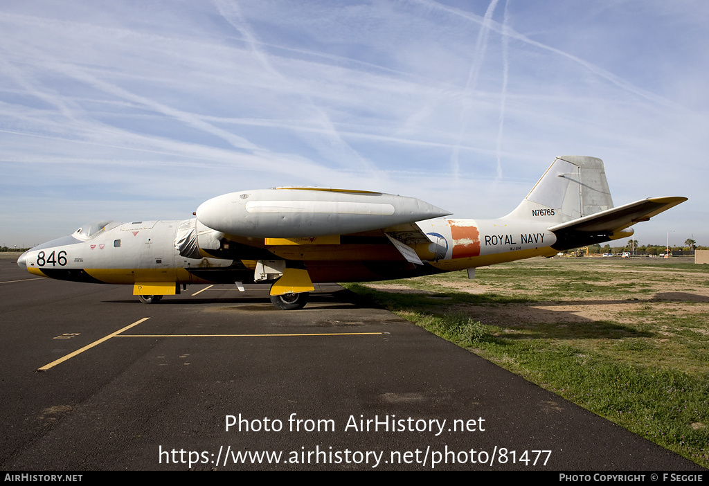 Aircraft Photo of N76765 / WJ614 | English Electric Canberra TT18 | UK - Navy | AirHistory.net #81477