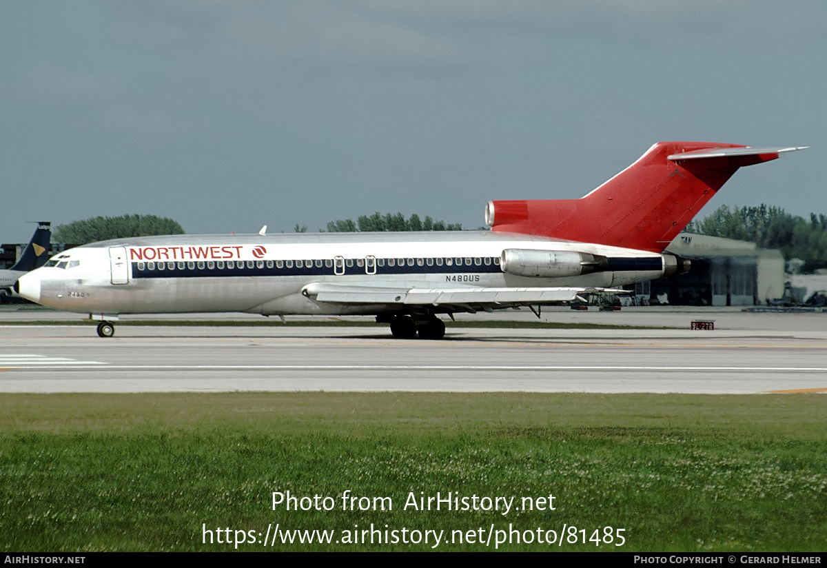 Aircraft Photo of N480US | Boeing 727-51 | Northwest Airlines | AirHistory.net #81485