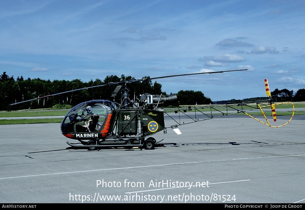 Aircraft Photo of 02036 | Sud Hkp2 Alouette II (SE-3130) | Sweden - Navy | AirHistory.net #81524