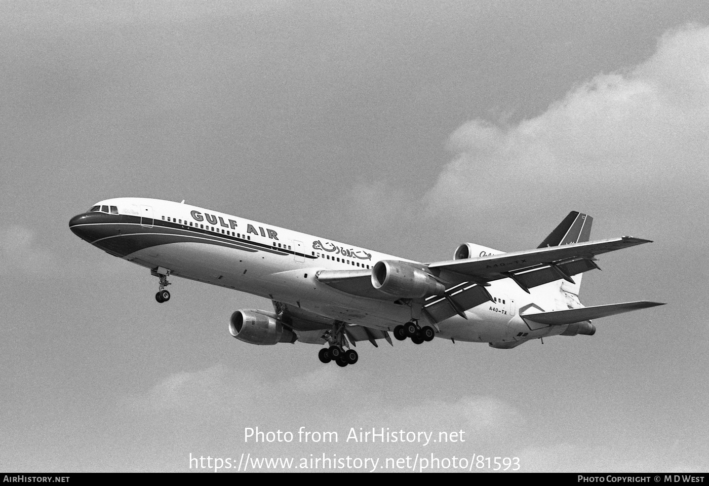 Aircraft Photo of A4O-TX | Lockheed L-1011-385-1-15 TriStar 100 | Gulf Air | AirHistory.net #81593