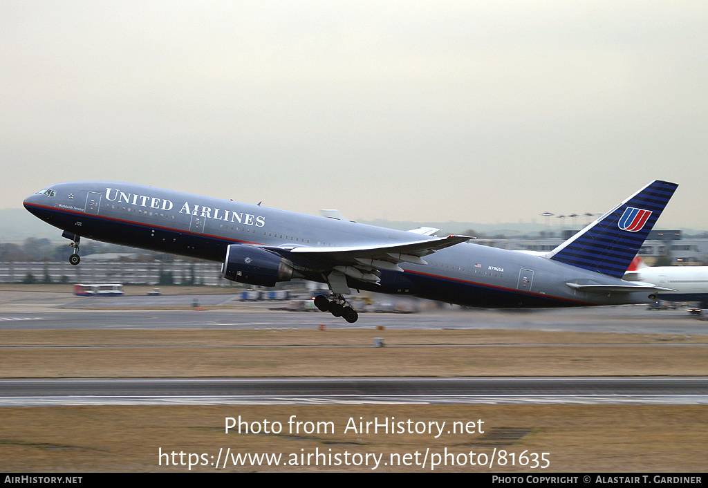 Aircraft Photo of N796UA | Boeing 777-222/ER | United Airlines | AirHistory.net #81635