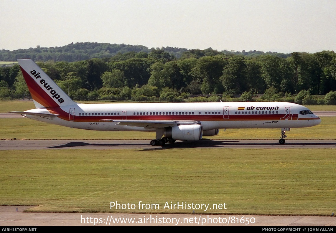 Aircraft Photo of EC-FEF | Boeing 757-236 | Air Europa | AirHistory.net #81650