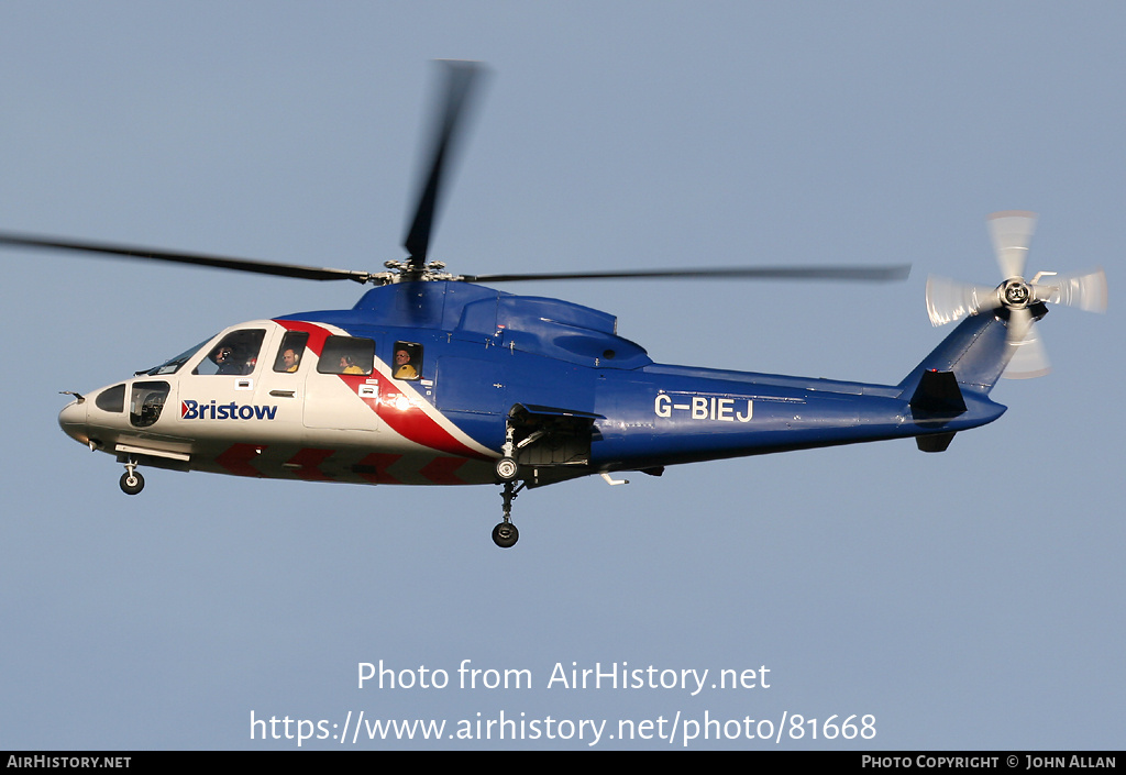 Aircraft Photo of G-BIEJ | Sikorsky S-76A+ | Bristow Helicopters | AirHistory.net #81668