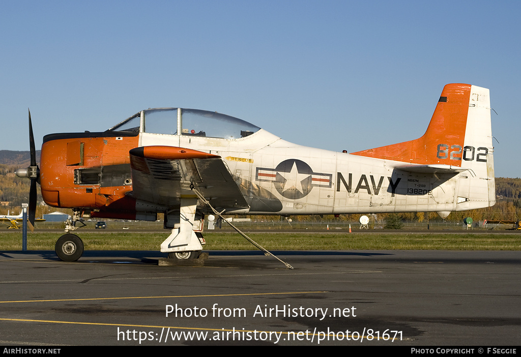 Aircraft Photo of N887N / 138202 | North American T-28B Trojan | USA - Navy | AirHistory.net #81671