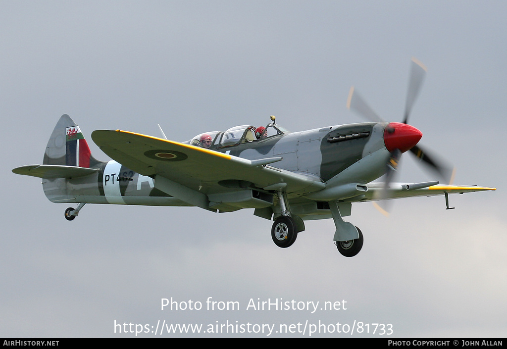 Aircraft Photo of G-CTIX / PT462 | Supermarine 509 Spitfire T9 | UK - Air Force | AirHistory.net #81733