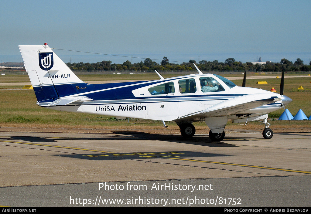 Aircraft Photo of VH-ALR | Beech B55 Baron (95-B55) | UniSA Aviation | AirHistory.net #81752