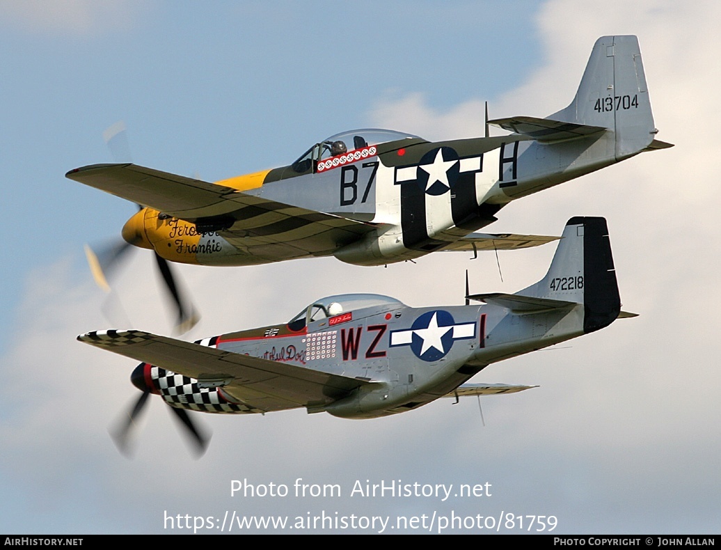 Aircraft Photo of G-BTCD / 413704 | North American P-51D Mustang | USA - Air Force | AirHistory.net #81759