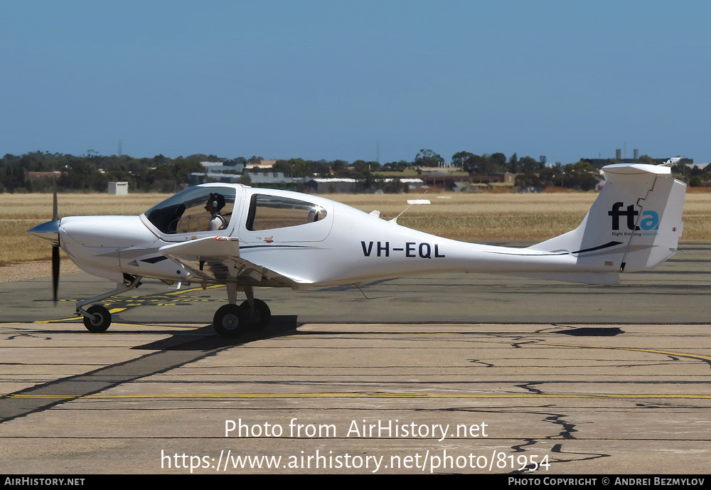 Aircraft Photo of VH-EQL | Diamond DA40-180 Diamond Star | Flight Training Adelaide - FTA | AirHistory.net #81954