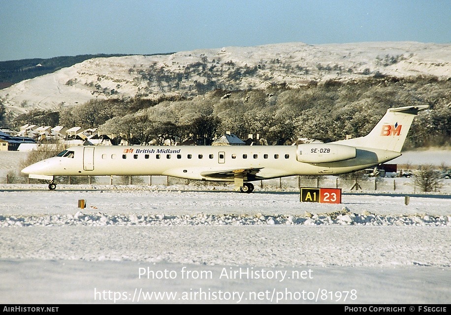 Aircraft Photo of SE-DZB | Embraer ERJ-145EP (EMB-145EP) | British Midland Airways - BMA | AirHistory.net #81978