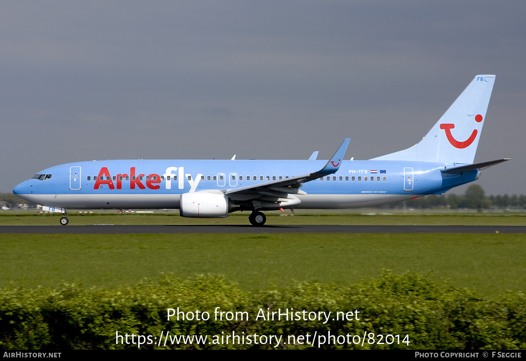 Aircraft Photo of PH-TFB | Boeing 737-8K5 | ArkeFly | AirHistory.net #82014