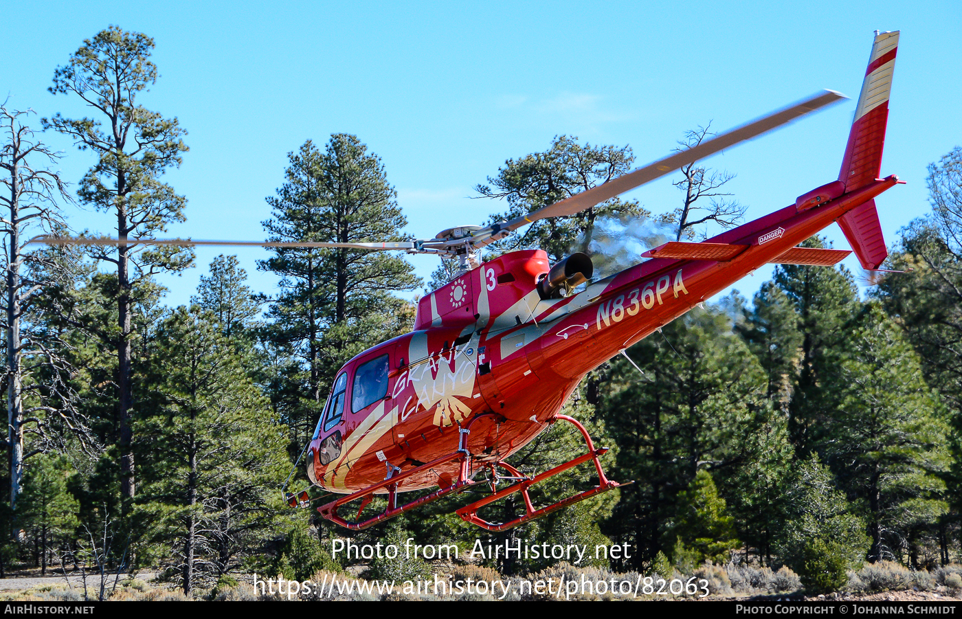 Aircraft Photo of N836PA | Eurocopter AS-350B-3 Ecureuil | Papillon Grand Canyon Helicopters | AirHistory.net #82063