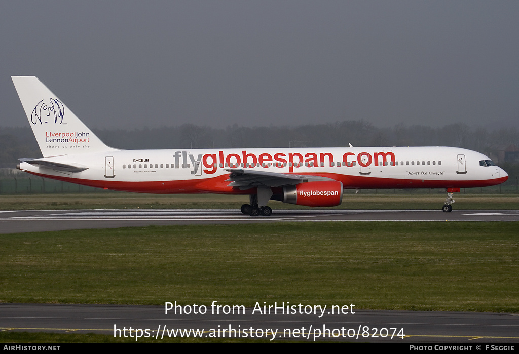 Aircraft Photo of G-CEJM | Boeing 757-28A | Flyglobespan | AirHistory.net #82074