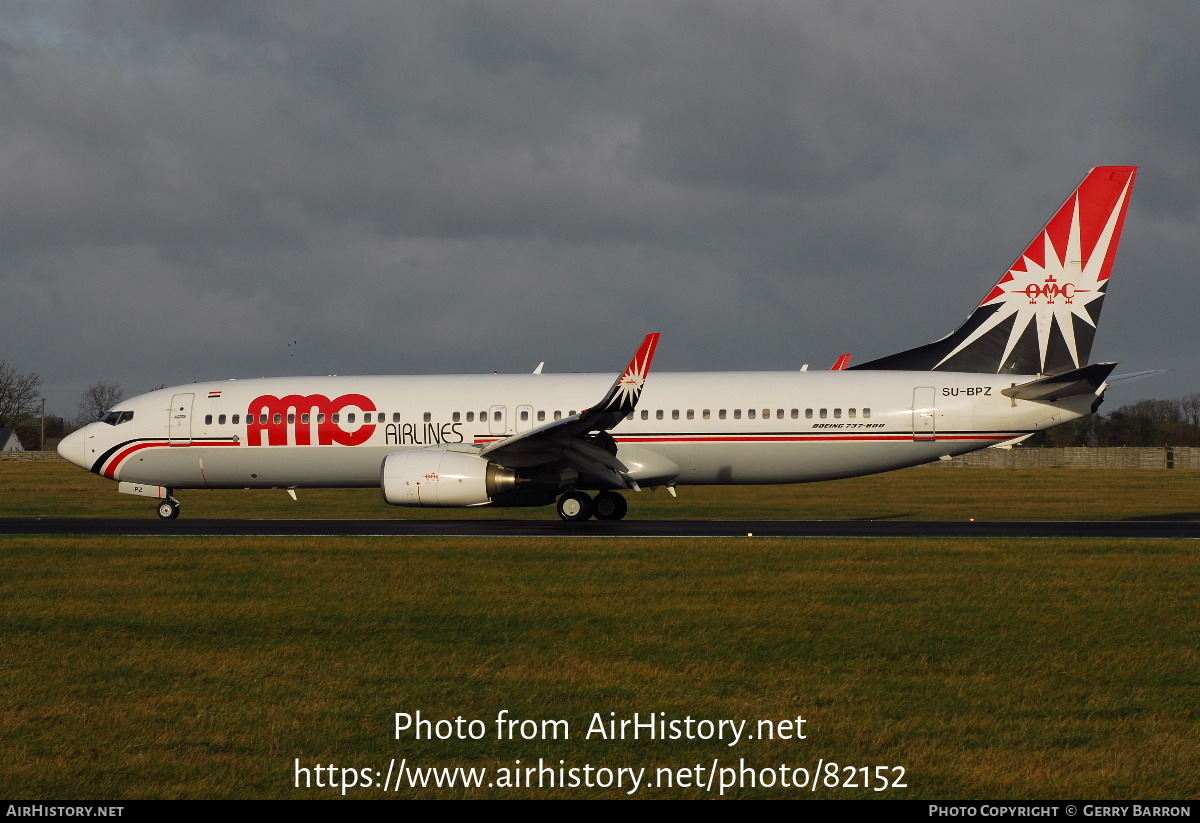 Aircraft Photo of SU-BPZ | Boeing 737-86N | AMC Airlines | AirHistory.net #82152