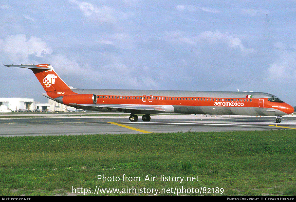 Aircraft Photo of N1003Y | McDonnell Douglas MD-82 (DC-9-82) | AeroMéxico | AirHistory.net #82189