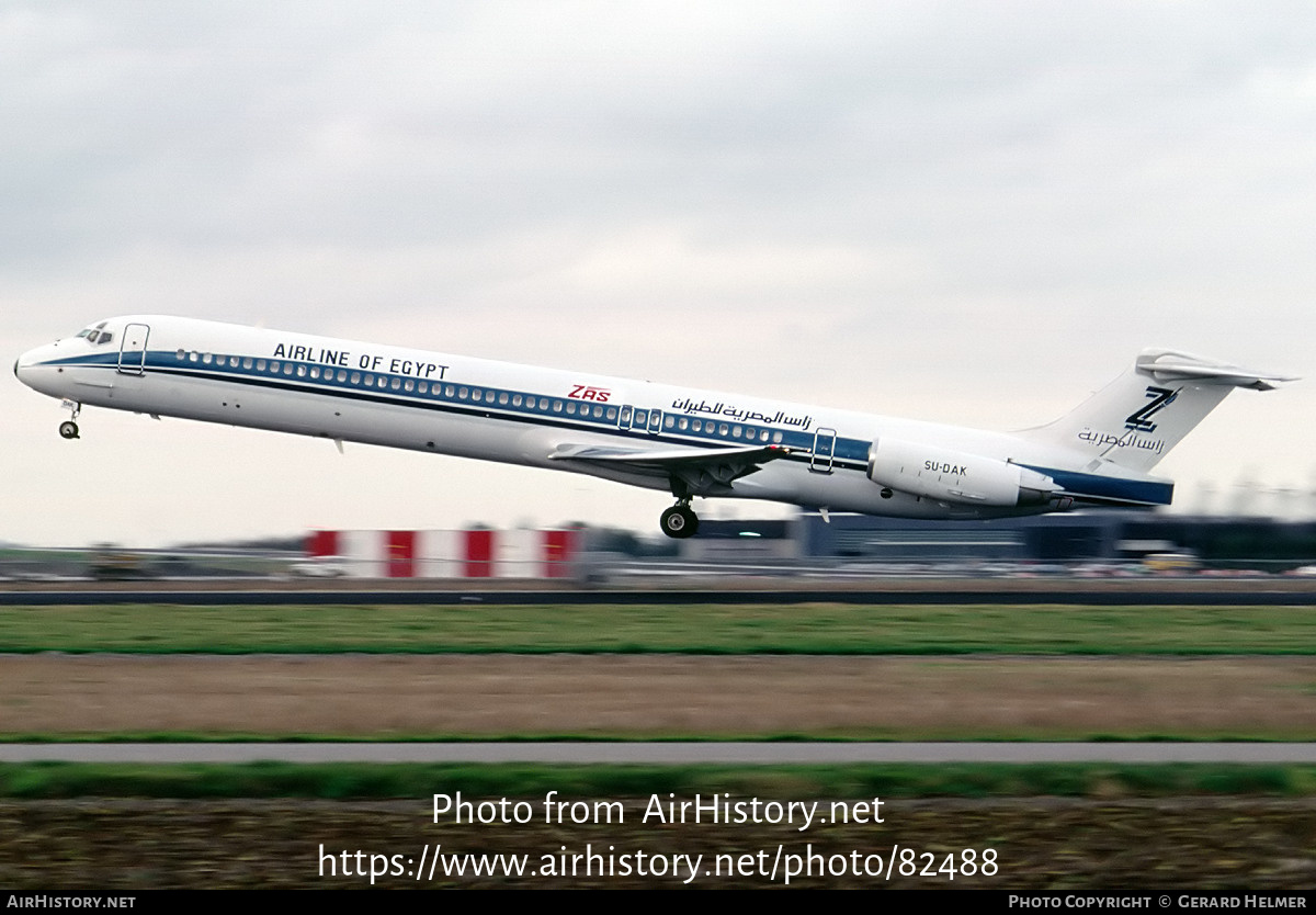 Aircraft Photo of SU-DAK | McDonnell Douglas MD-82 (DC-9-82) | ZAS Airline of Egypt | AirHistory.net #82488