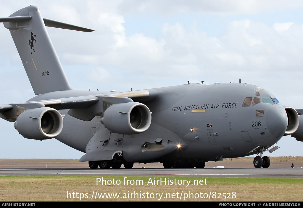 Aircraft Photo of A41-206 | Boeing C-17A Globemaster III | Australia - Air Force | AirHistory.net #82528