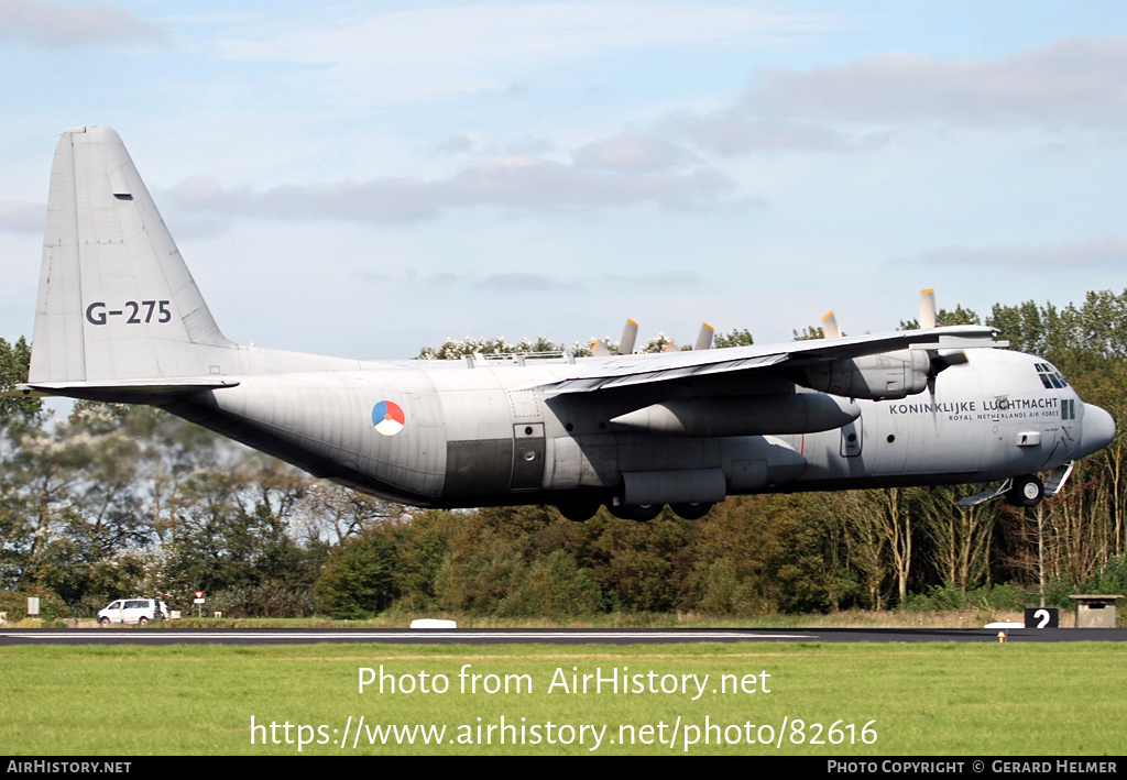 Aircraft Photo of G-275 | Lockheed C-130H-30 Hercules (L-382) | Netherlands - Air Force | AirHistory.net #82616