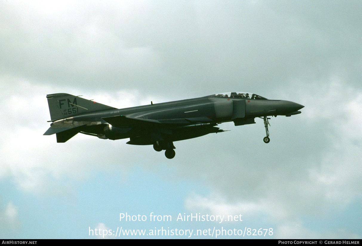 Aircraft Photo of 66-7551 / AF66-551 | McDonnell Douglas F-4D Phantom II | USA - Air Force | AirHistory.net #82678