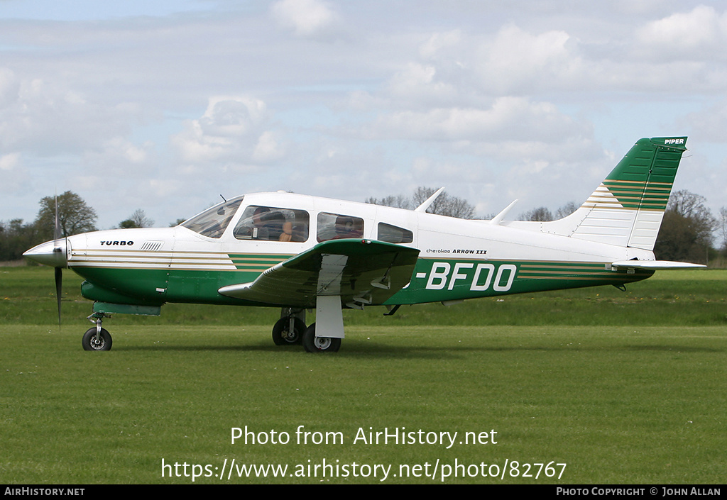 Aircraft Photo of G-BFDO | Piper PA-28R-201T Turbo Cherokee Arrow III | AirHistory.net #82767