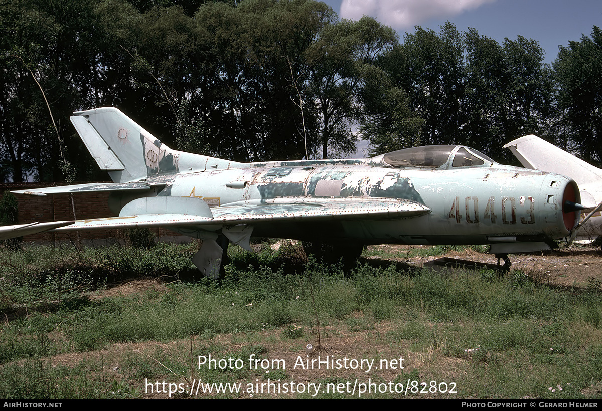 Aircraft Photo of 40403 | Shenyang J-6 II | China - Air Force | AirHistory.net #82802