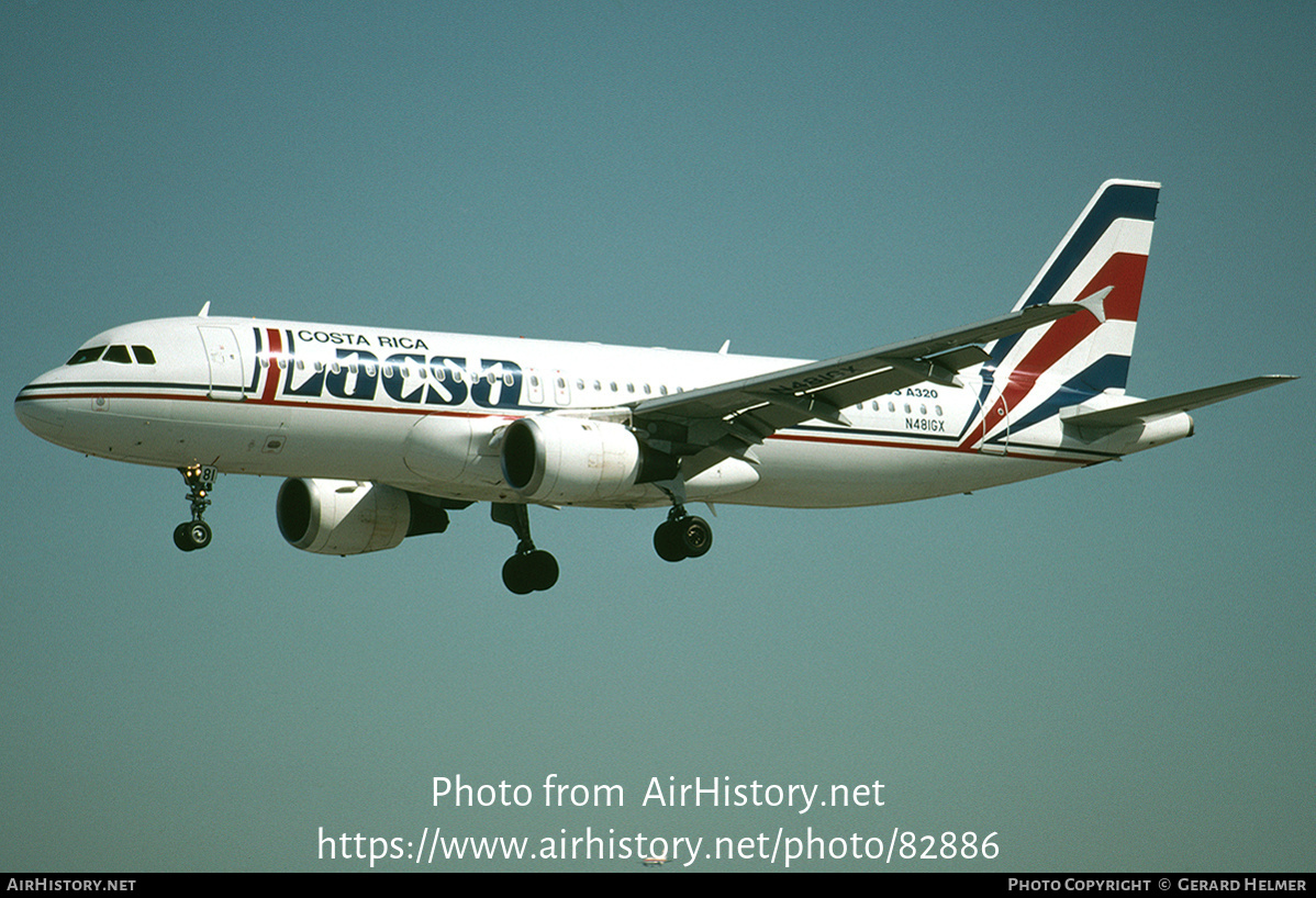 Aircraft Photo of N481GX | Airbus A320-212 | LACSA - Líneas Aéreas de Costa Rica | AirHistory.net #82886