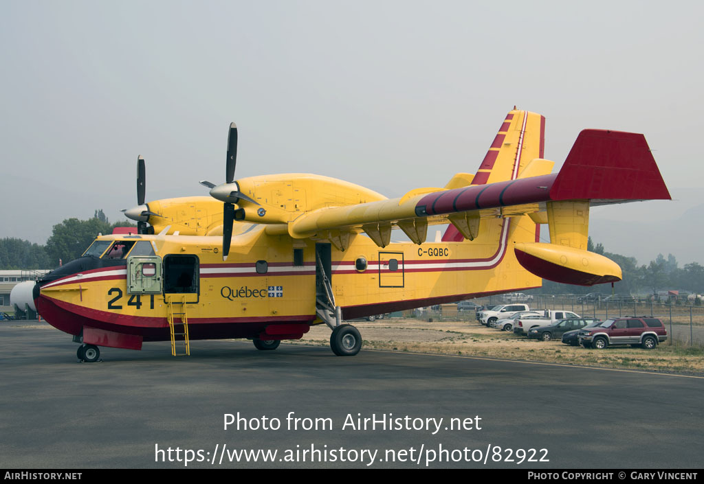 Aircraft Photo of C-GQBC | Canadair CL-415 (CL-215-6B11) | Gouvernement du Québec | AirHistory.net #82922