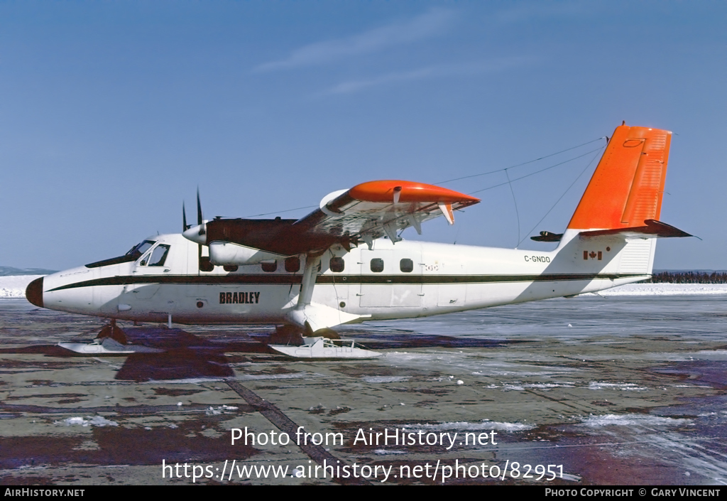 Aircraft Photo of C-GNDO | De Havilland Canada DHC-6-300 Twin Otter | Bradley Air Services | AirHistory.net #82951