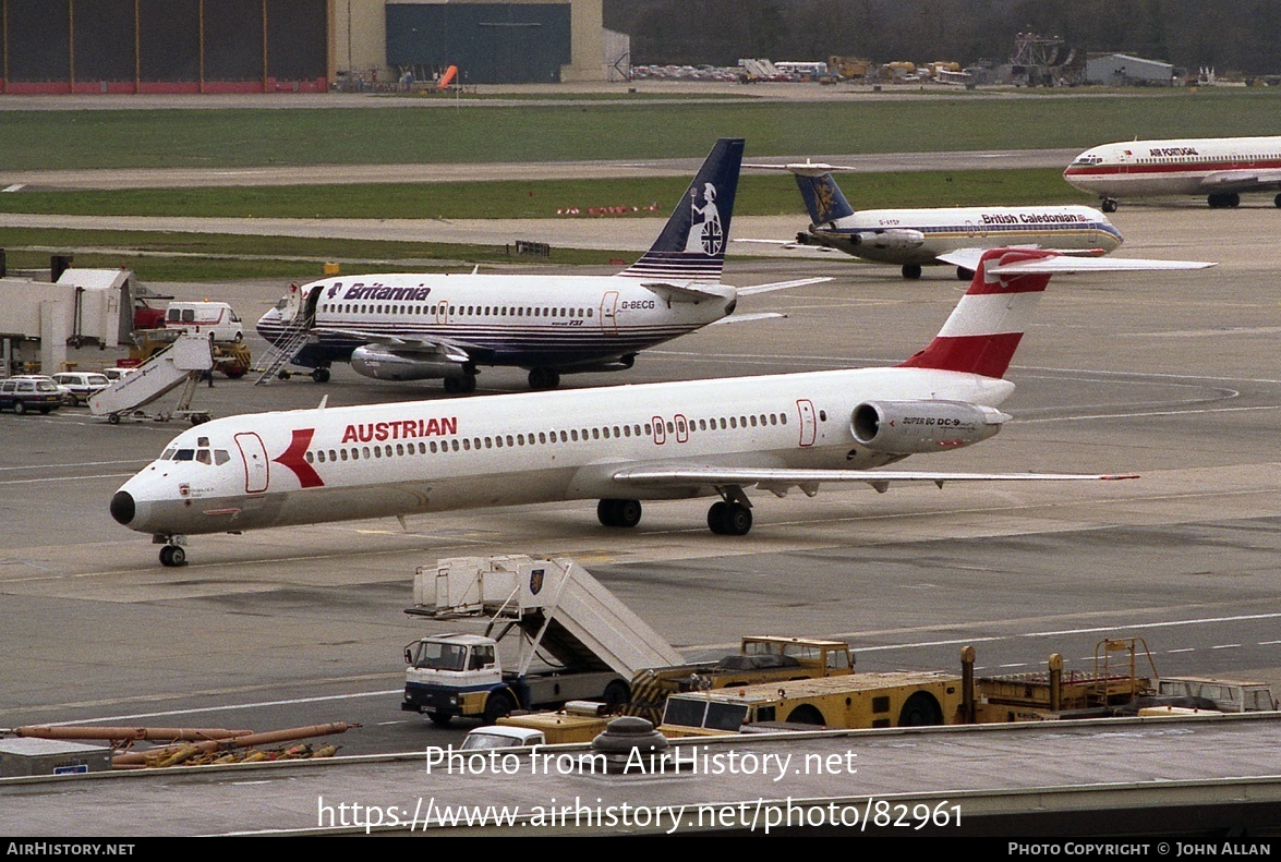 Aircraft Photo of OE-LMC | McDonnell Douglas MD-81 (DC-9-81) | Austrian Airlines | AirHistory.net #82961