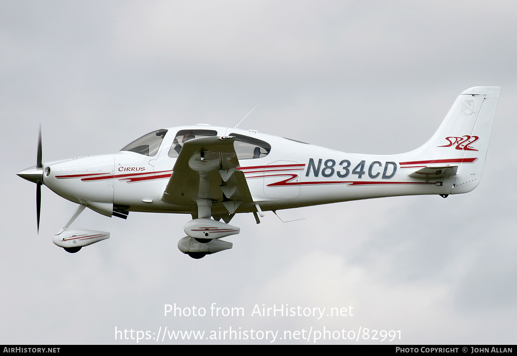 Aircraft Photo of N834CD | Cirrus SR-22 G1 | AirHistory.net #82991