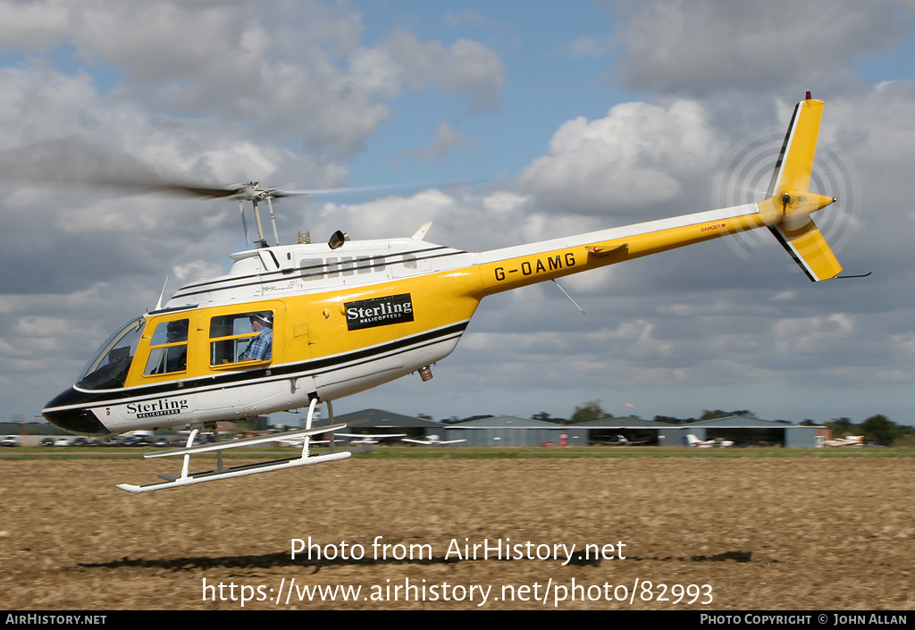 Aircraft Photo of G-OAMG | Bell 206B-3 JetRanger III | Sterling Helicopters | AirHistory.net #82993