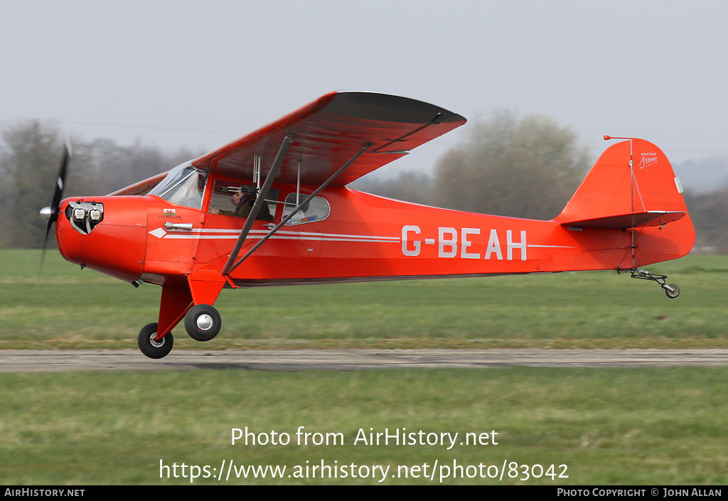 Aircraft Photo of G-BEAH | Auster J-2 Arrow | AirHistory.net #83042