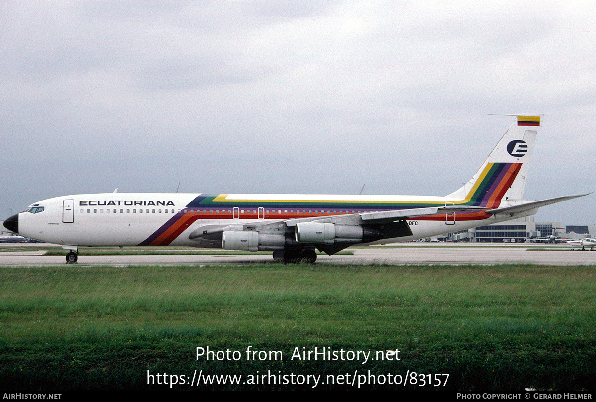 Aircraft Photo of HC-BFC | Boeing 707-321B | Ecuatoriana | AirHistory.net #83157