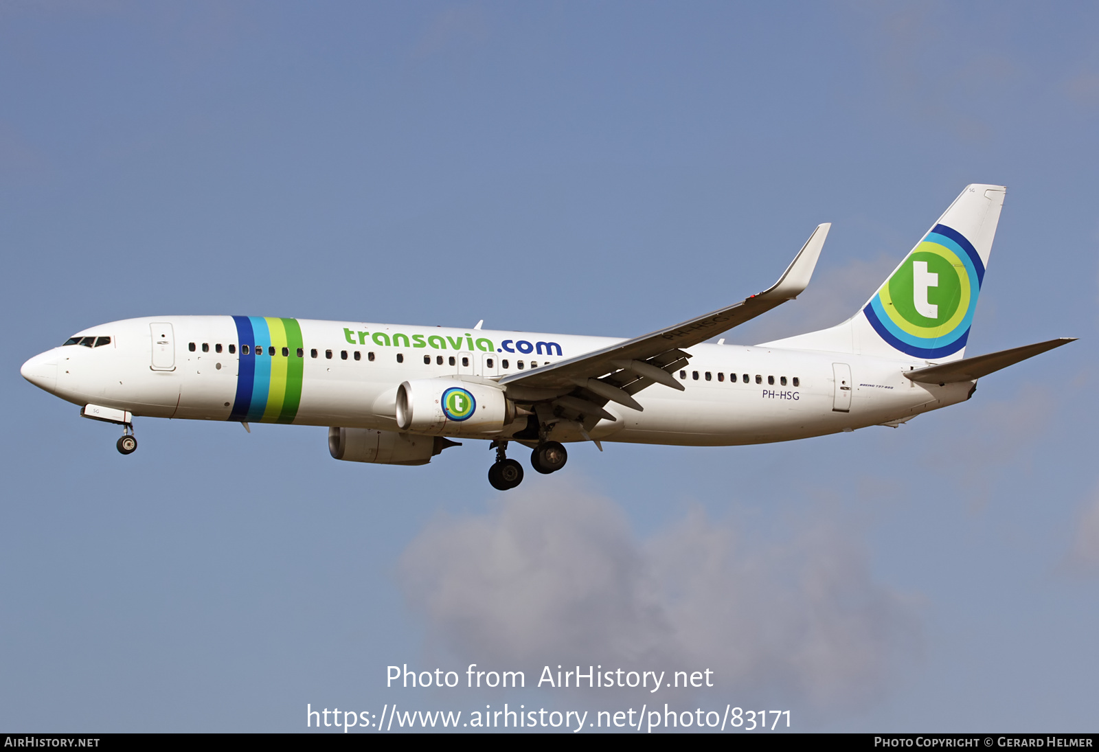 Aircraft Photo of PH-HSG | Boeing 737-8K2 | Transavia | AirHistory.net #83171