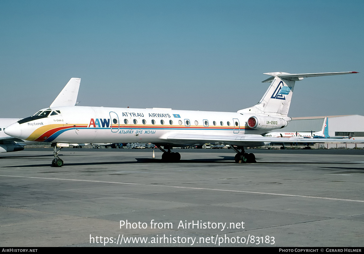 Aircraft Photo of UN-65610 | Tupolev Tu-134A-3 | Atyrau Air Ways | AirHistory.net #83183