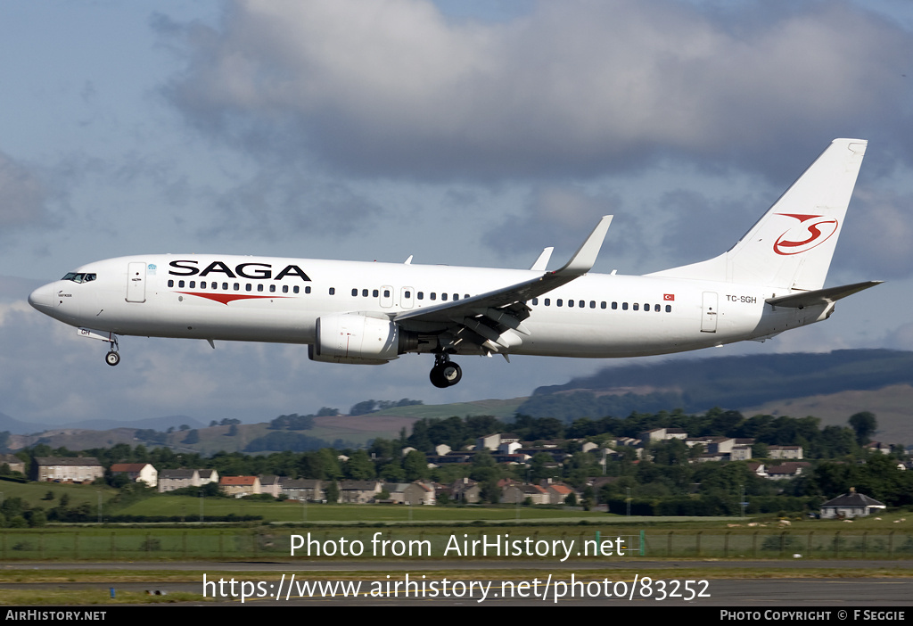 Aircraft Photo of TC-SGH | Boeing 737-86J | Saga Airlines | AirHistory.net #83252