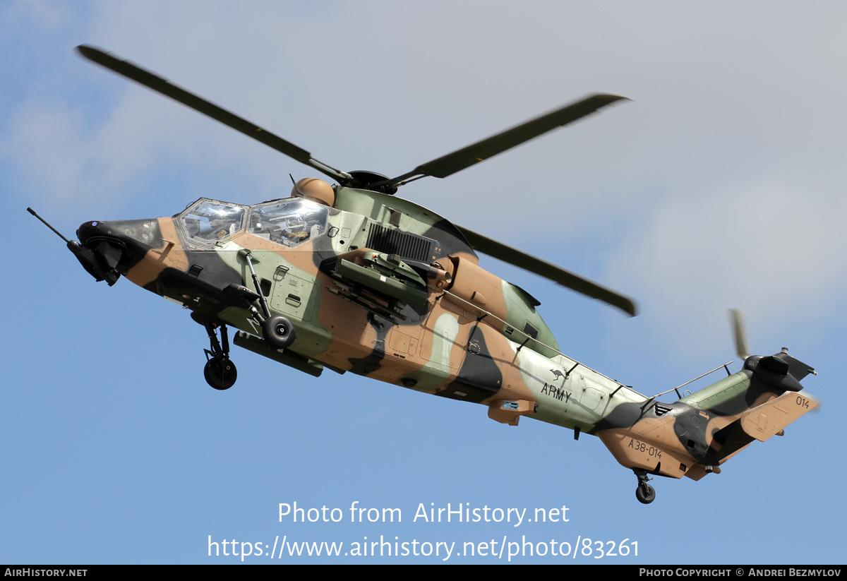 Aircraft Photo of A38-014 | Eurocopter EC-665 Tiger ARH | Australia - Army | AirHistory.net #83261