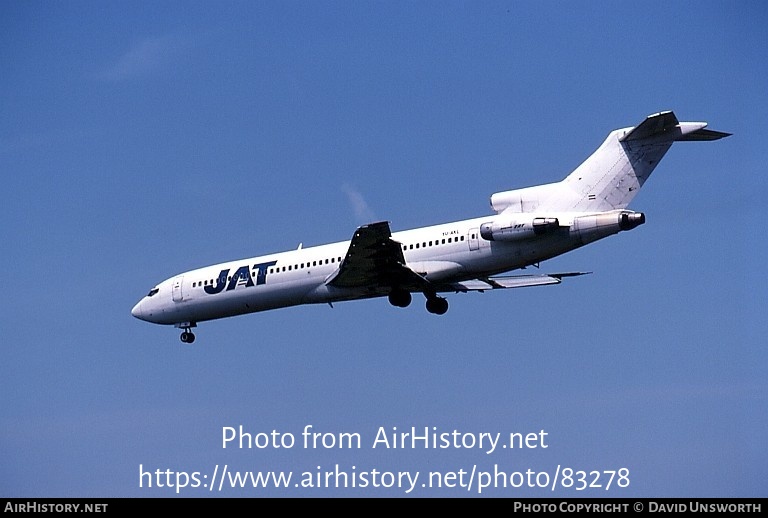 Aircraft Photo of YU-AKL | Boeing 727-2H9/Adv | JAT Yugoslav Airlines - Jugoslovenski Aerotransport | AirHistory.net #83278