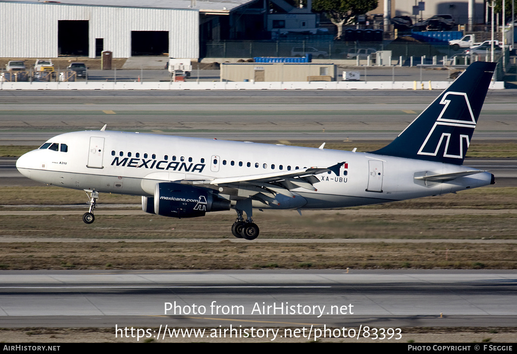 Aircraft Photo of XA-UBU | Airbus A318-111 | Mexicana | AirHistory.net #83393