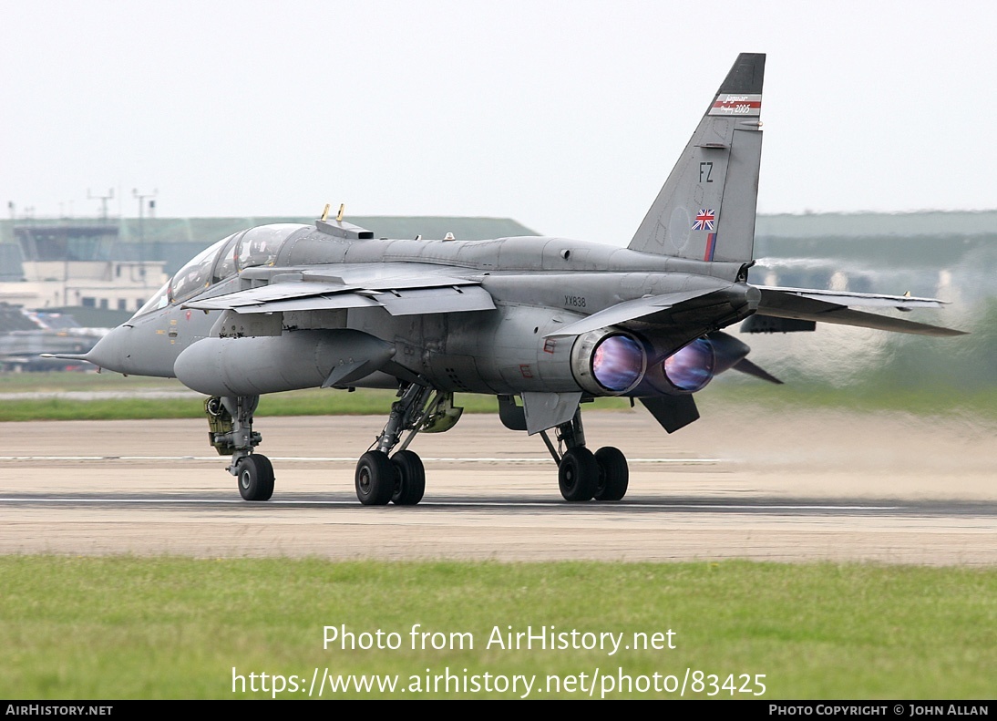 Aircraft Photo of XX838 | Sepecat Jaguar T4 | UK - Air Force | AirHistory.net #83425