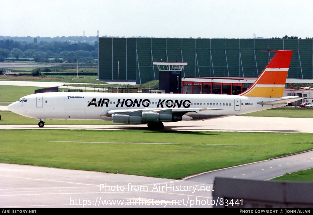 Aircraft Photo of G-BNGH | Boeing 707-321C | Air Hong Kong | AirHistory.net #83441