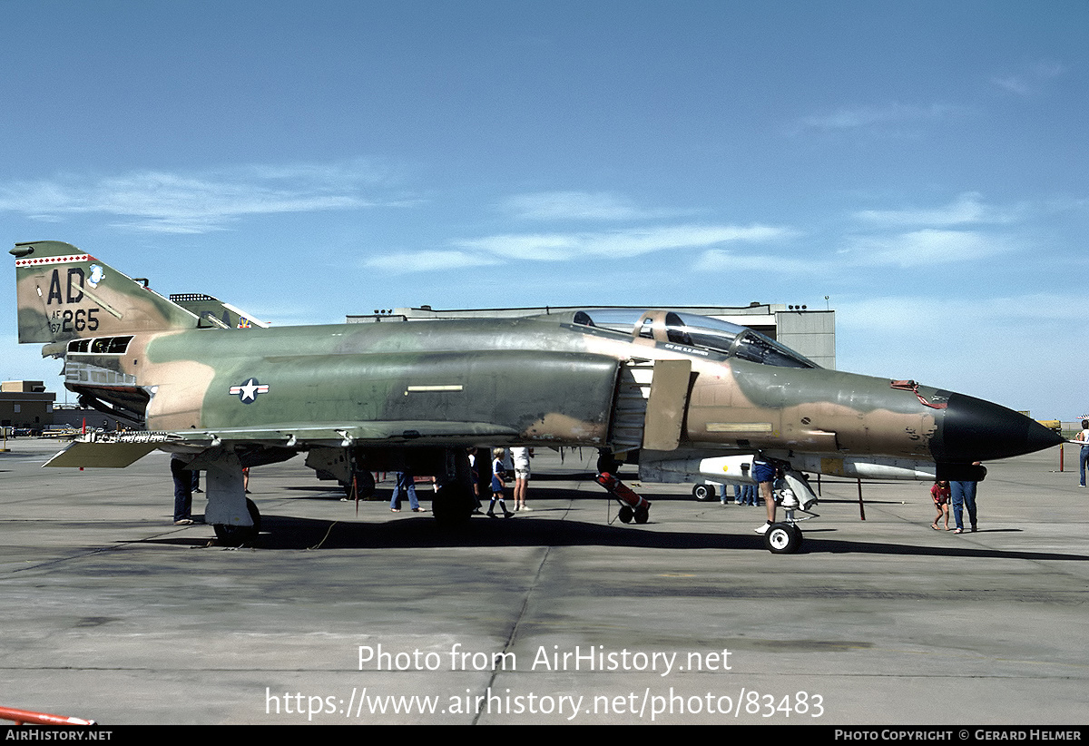 Aircraft Photo of 67-0265 / AF67-265 | McDonnell Douglas F-4E Phantom II | USA - Air Force | AirHistory.net #83483