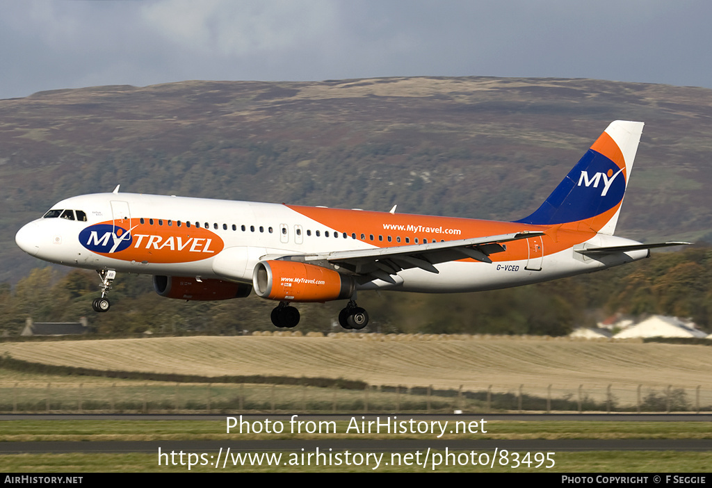 Aircraft Photo of G-VCED | Airbus A320-231 | MyTravel Airways | AirHistory.net #83495