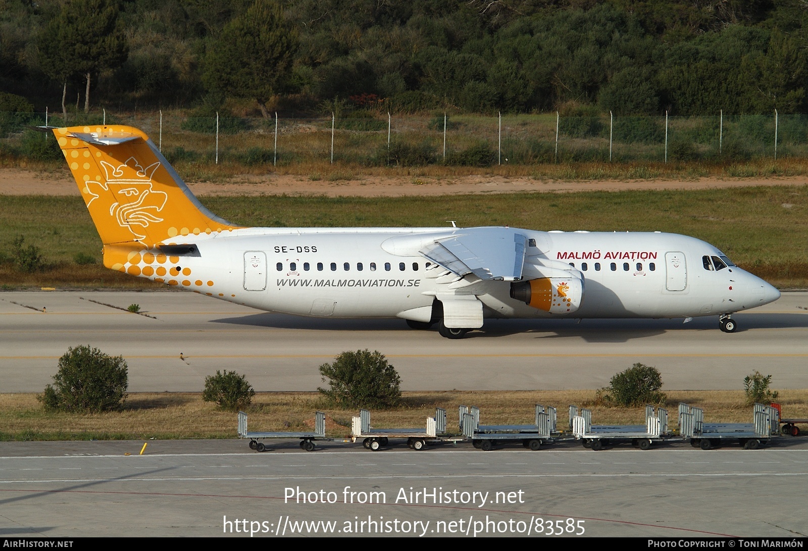 Aircraft Photo of SE-DSS | British Aerospace Avro 146-RJ100 | Malmö Aviation | AirHistory.net #83585